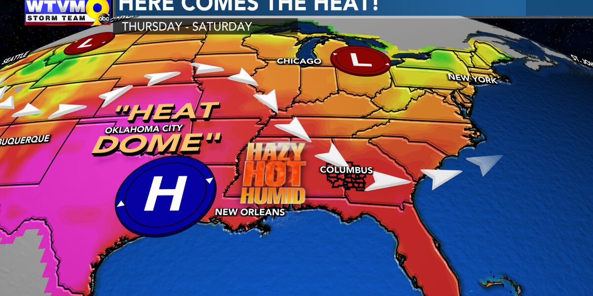 Getting hotter each day; Most oppressive humidity arrives late week