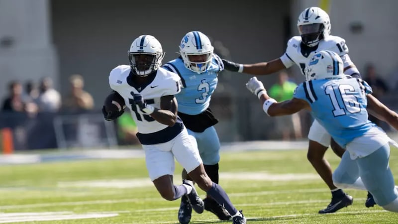 Garrison Johnson scored 2 of The Citadel’s 4 rushing TDs in 28-11