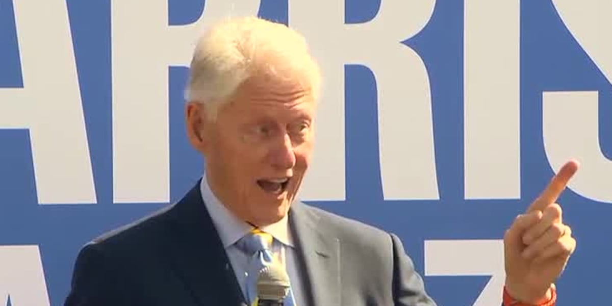 Former President Bill Clinton stops in Columbus as part of Kamala Harris campaign Former President Bill Clinton stops in Columbus as part of Kamala Harris campaign