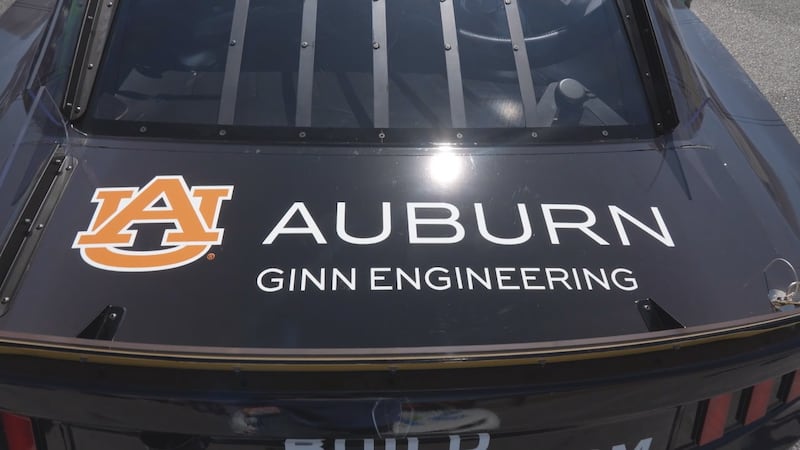 Auburn engineering college featured on NASCAR car at Yellawood 500