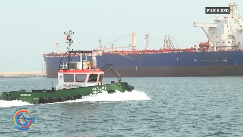 Boats in the Strait of Hormuz