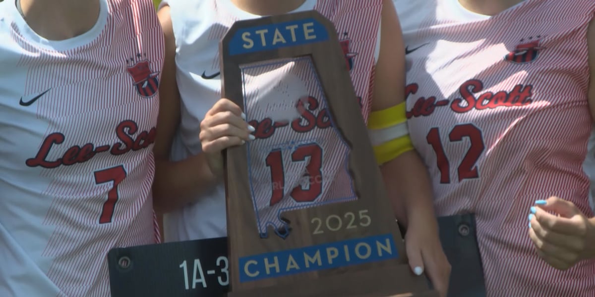 Lee-Scott Academy Varsity Girls Soccer Team wins AHSAA Class 1A-3A State Championship