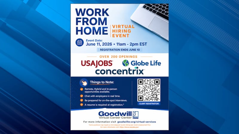 Goodwill hosting virtual job fair with remote positions