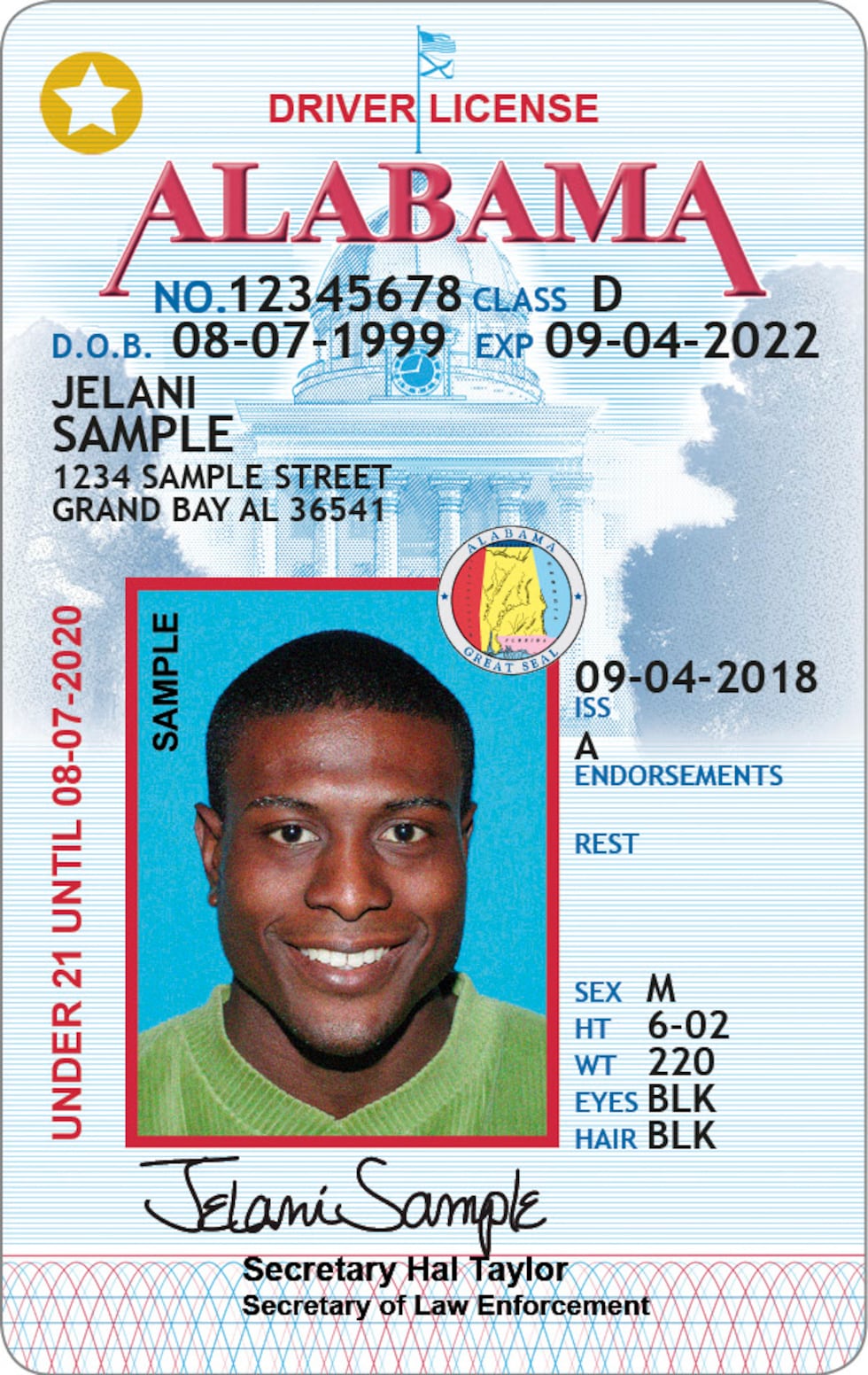 Al Drivers License Example ALEA to add digit to driver licenses due to growing population