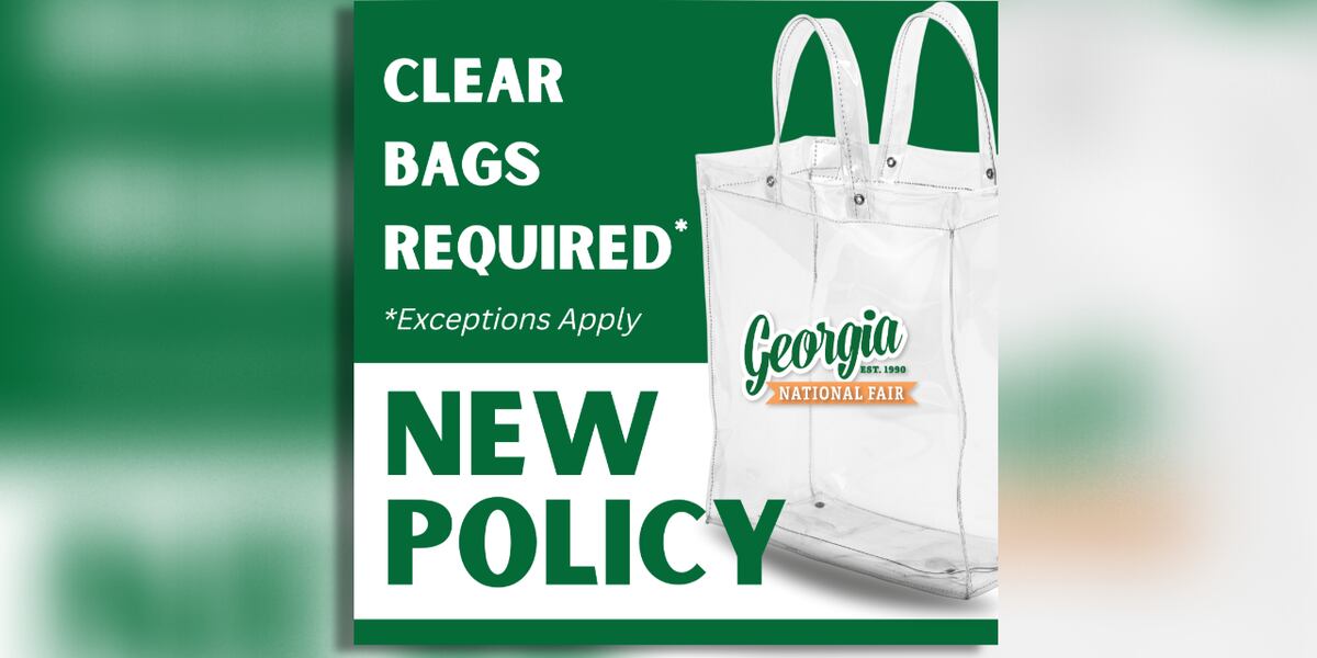 Georgia National Fair Clear Bag Policy