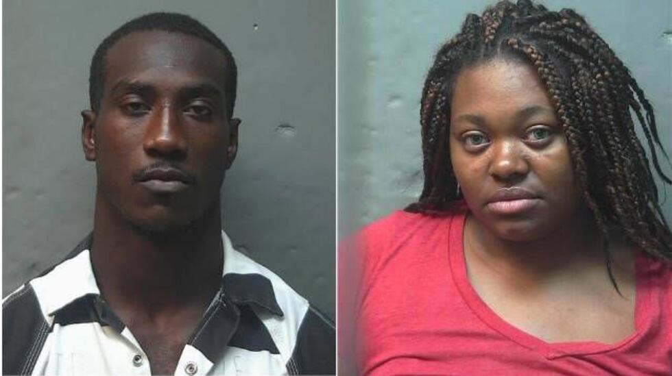 Garrett (L) and Lytishia Horace (R)are currently being held at the Russell Co. Jail as...