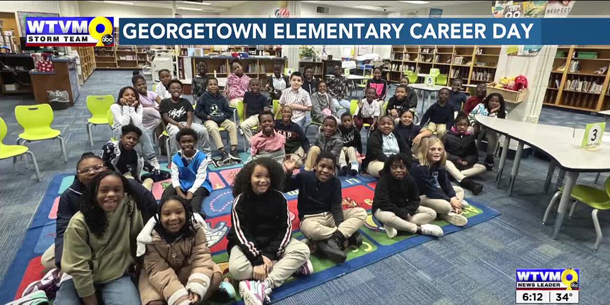 Tyler Visits Students at Elementary in Columbus!