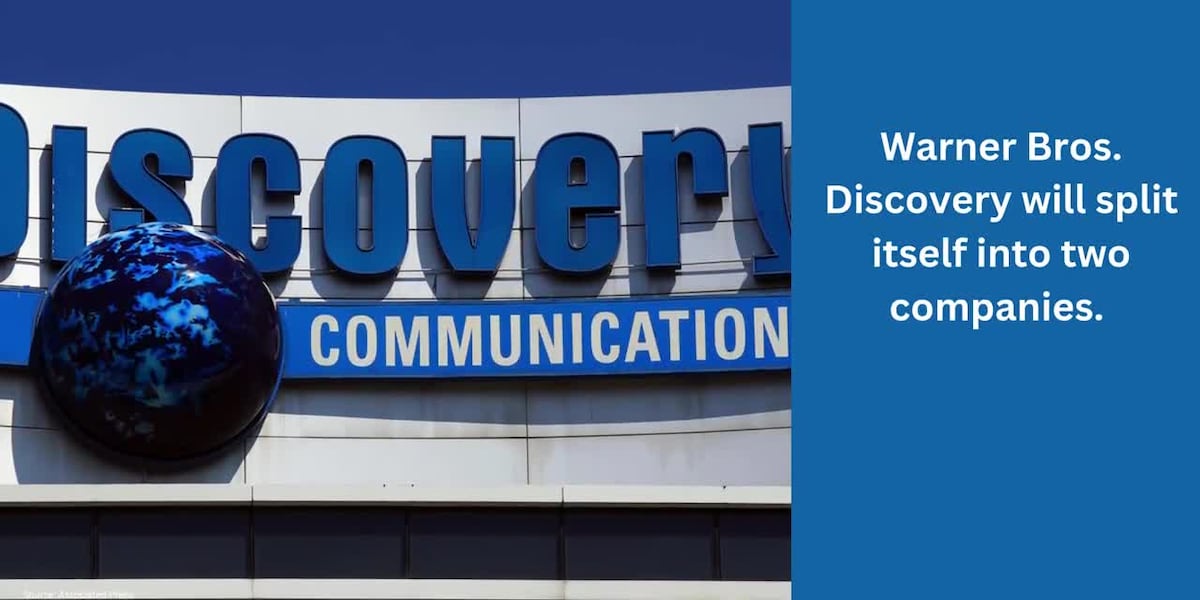 Warner Bros. Discovery to split into two companies