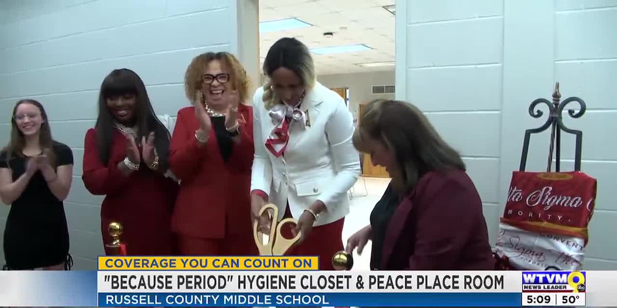 New Hygiene and Mental Health Support Room at Russell County Middle School